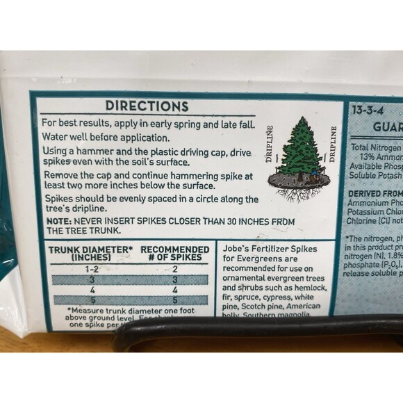 Jobe's Easy To Use Fertilizer Spikes Formula For Lush Evergreens 5 pack - Picture 4 of 8